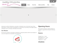 Tablet Screenshot of livewireortho.com